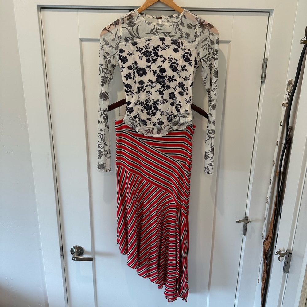Free People Striped Skirt Size 6